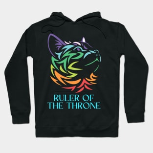 Black Colorful Cat Hoodie